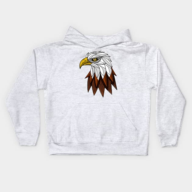 Tattoo Eagle Kids Hoodie by albertocubatas